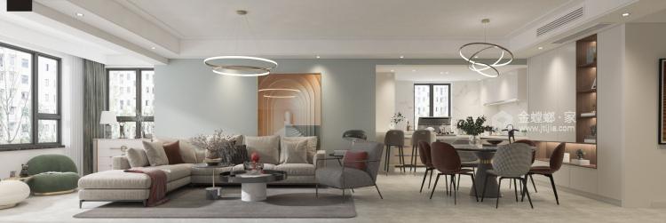 139平朗达壹号院现代风格-出彩人生-客厅效果图及设计说明