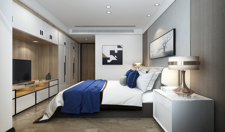 120平保利香槟国际现代风格-纯享 生活-卧室效果图及设计说明
