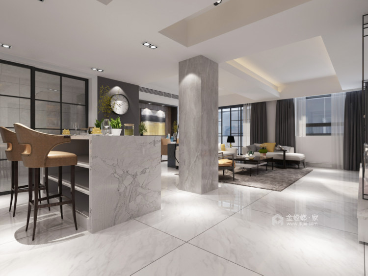 250平新华商务大厦现代风格-餐厅效果图及设计说明