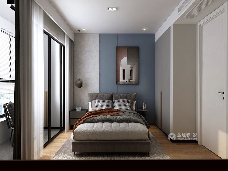 110平华唐名邸现代风格-卧室效果图及设计说明