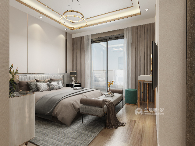 260平花语盈墅嘉园现代风格-卧室效果图及设计说明