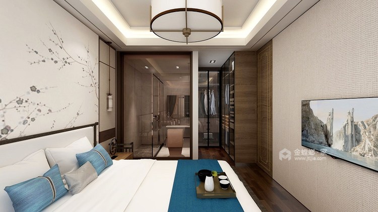 136平彭浦家园美式风格-卧室效果图及设计说明
