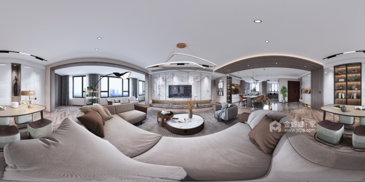 240平碟湖世界湾现代风格-品质生活的理想住宅全景图封面图