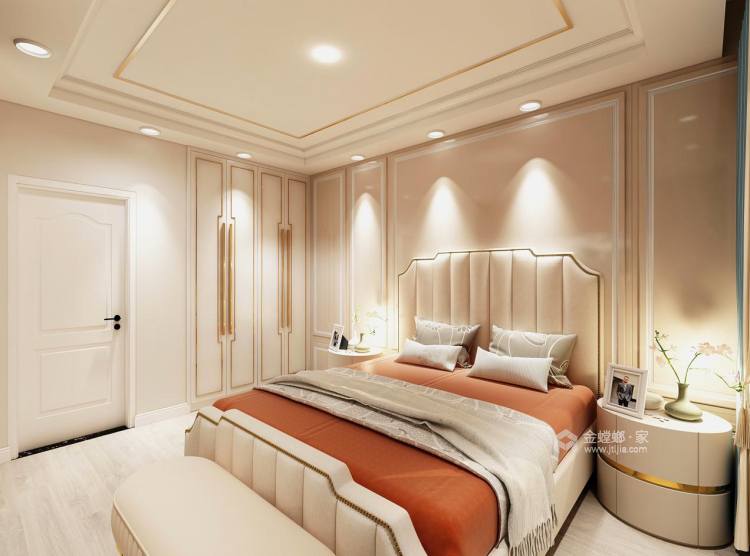 120平汤臣豪园现代风格-轻奢.两房-卧室效果图及设计说明