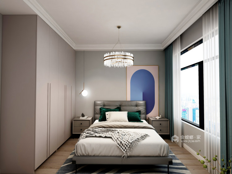 106平君地风华现代风格-出色生活，不拘一格-卧室效果图及设计说明