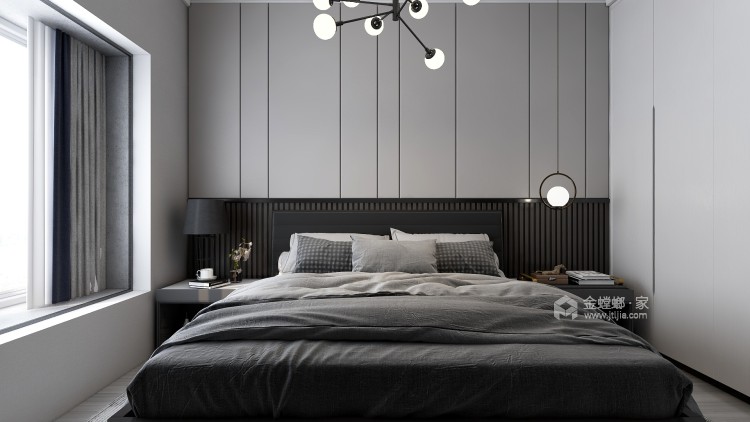 130平瑞马名门现代风格-黑暗骑士—雅奢有度，热爱自如-卧室效果图及设计说明