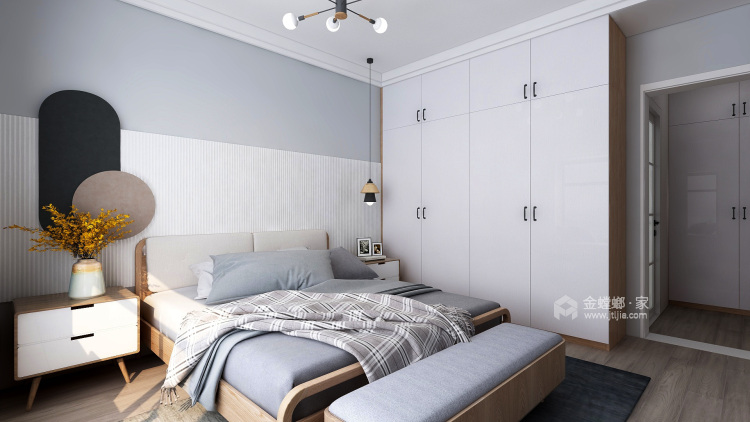 120平瑞马名门北欧风格-清新北欧三室 灰木色INS感居家-平面设计图及设计说明