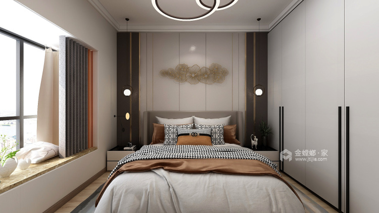 130平瑞马名门现代风格-卧室效果图及设计说明