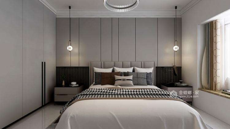 163平瑞马名门现代风格-有“意”而为之的轻奢主义，是理想，更是生活-卧室效果图及设计说明