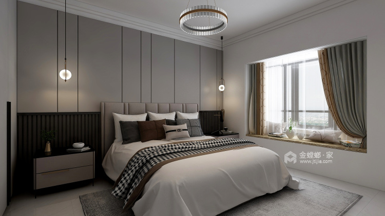 163平瑞马名门现代风格-有“意”而为之的轻奢主义，是理想，更是生活-卧室效果图及设计说明