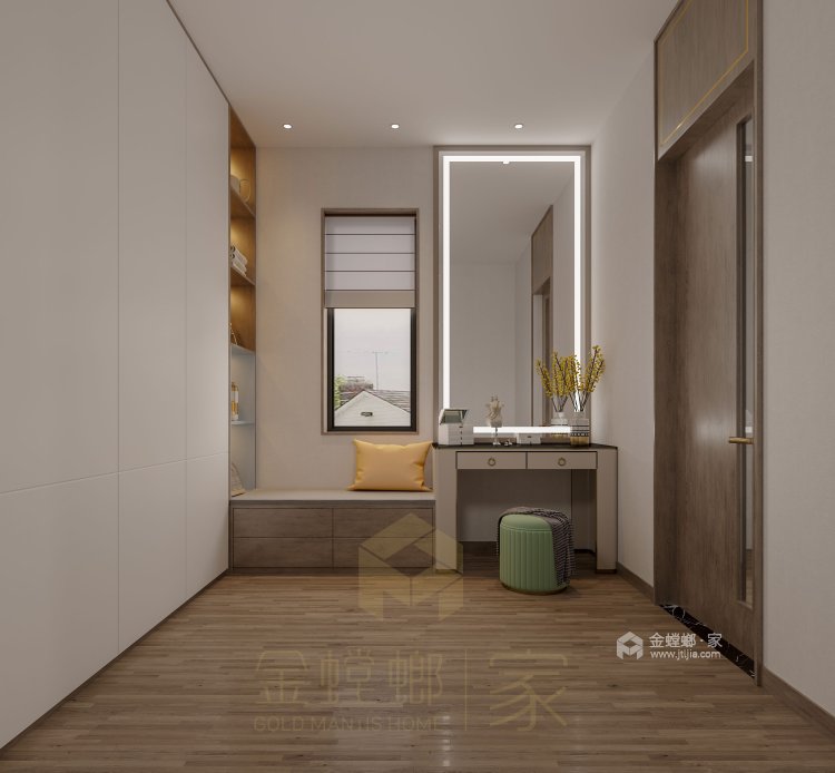 478平保利领秀山日式风格-大隐于市，修身齐家-卧室效果图及设计说明