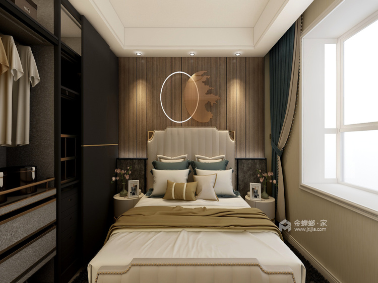 126平中南世纪花城现代风格-卧室效果图及设计说明