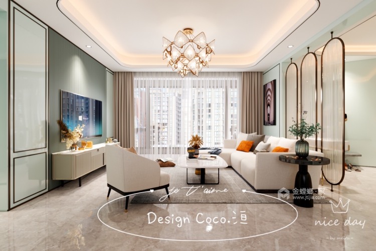 110平华润中央公园现代风格-平面设计图及设计说明