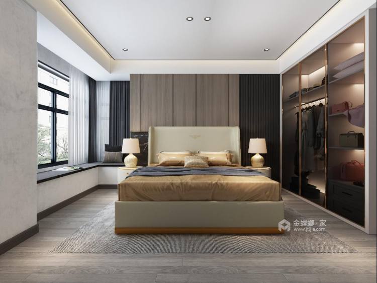 140平国悦府新中式风格-述相于间，由绪而发-卧室效果图及设计说明