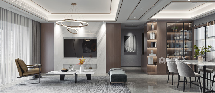 135平未来城现代风格-生活理想家-餐厅效果图及设计说明