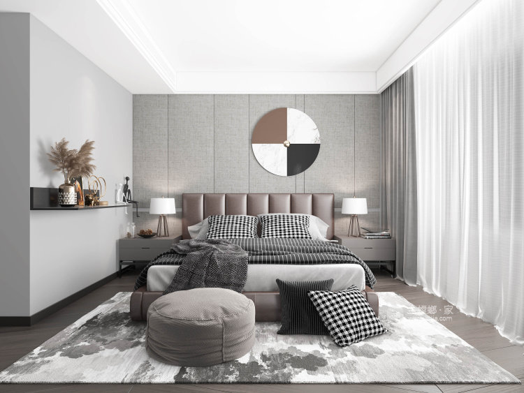 135平未来城现代风格-生活理想家-卧室效果图及设计说明