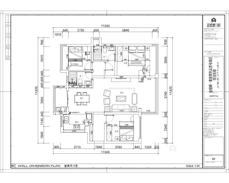 115平翡翠苑现代风格-追求的是空间的实用性和灵活性-平面设计图及设计说明