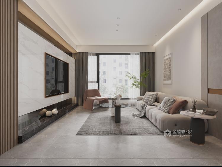 87平香城世家现代风格-客厅效果图及设计说明