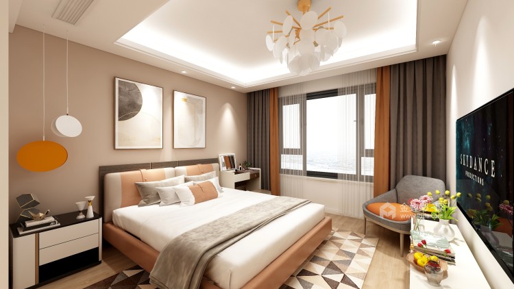 138平东方润园日式风格-卧室效果图及设计说明