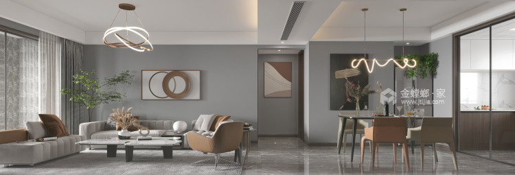 119平翡丽世家现代风格-回味生活-客厅效果图及设计说明