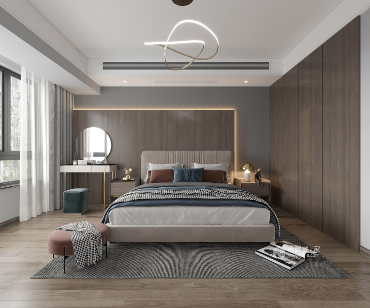 119平翡丽世家现代风格-回味生活-卧室效果图及设计说明