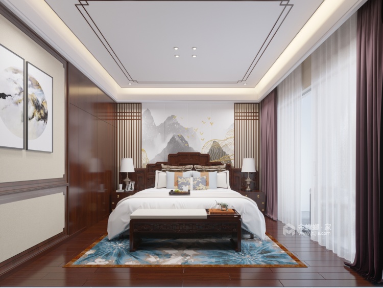 322平远大美域中式风格-卧室效果图及设计说明