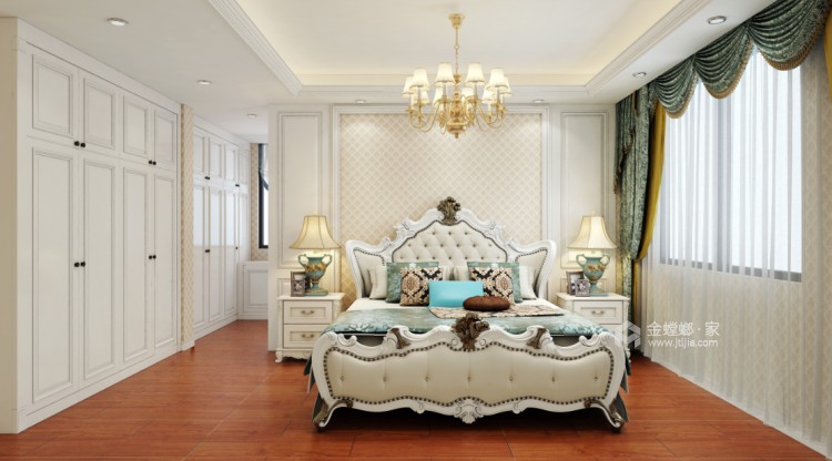 150平一品雅苑欧式风格-卧室效果图及设计说明