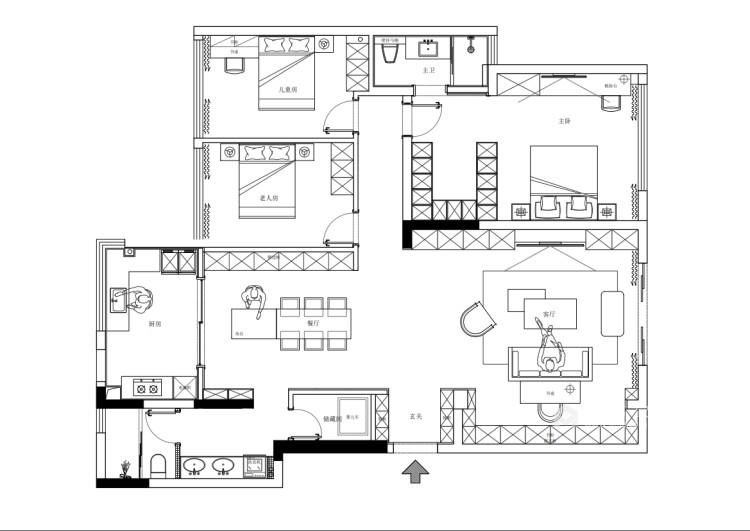169平安展蔚然家园现代风格-平面设计图及设计说明