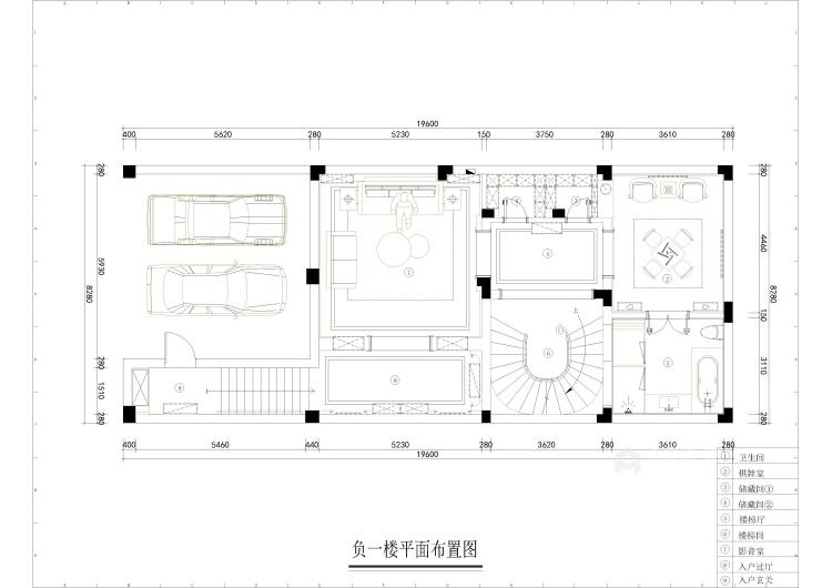 500平庐山国际法式风格-平面设计图及设计说明