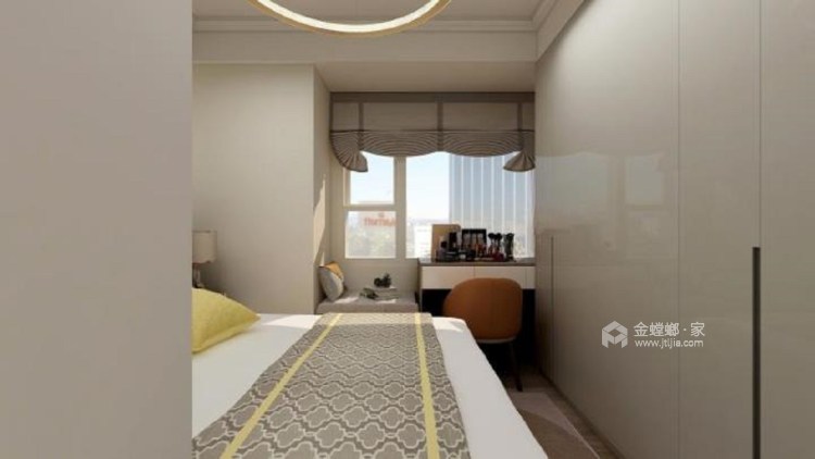 95平昆仑御现代风格-卧室效果图及设计说明