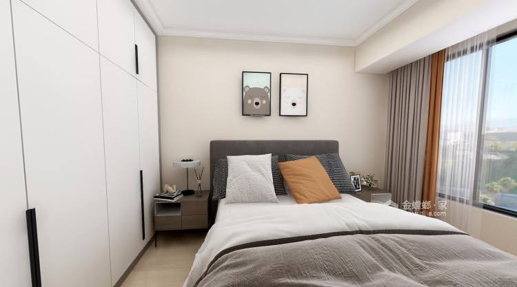 115平君悦湾现代风格-卧室效果图及设计说明
