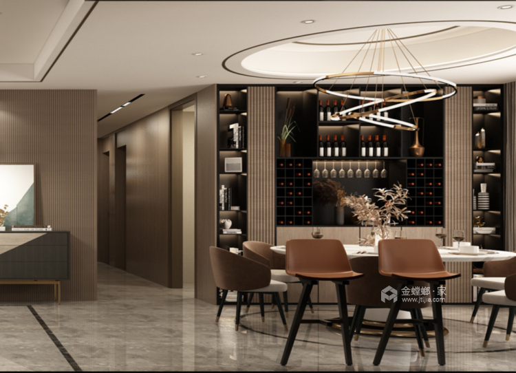 290平碧桂园现代风格-餐厅效果图及设计说明