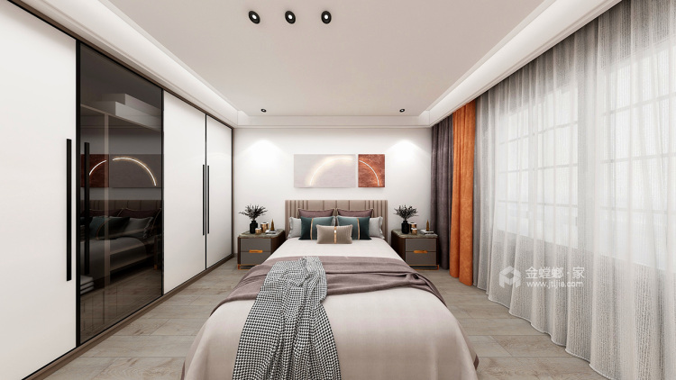 140平远创樾府现代风格-卧室效果图及设计说明