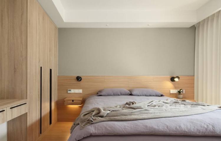 87平中心城日式风格-卧室效果图及设计说明