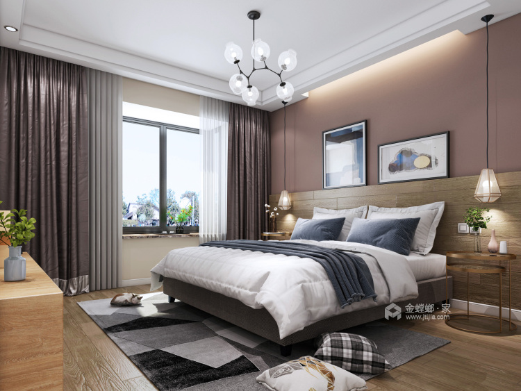 190平望海名居新中式风格-卧室效果图及设计说明