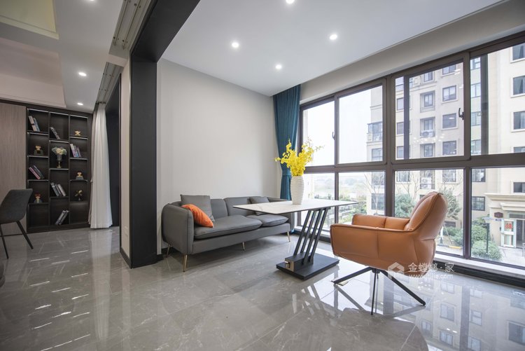 120平沁香园现代风格-温暖都市下的筑爱空间-客厅效果图及设计说明