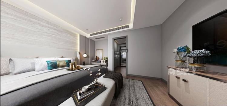 260平花语墅现代风格-卧室效果图及设计说明