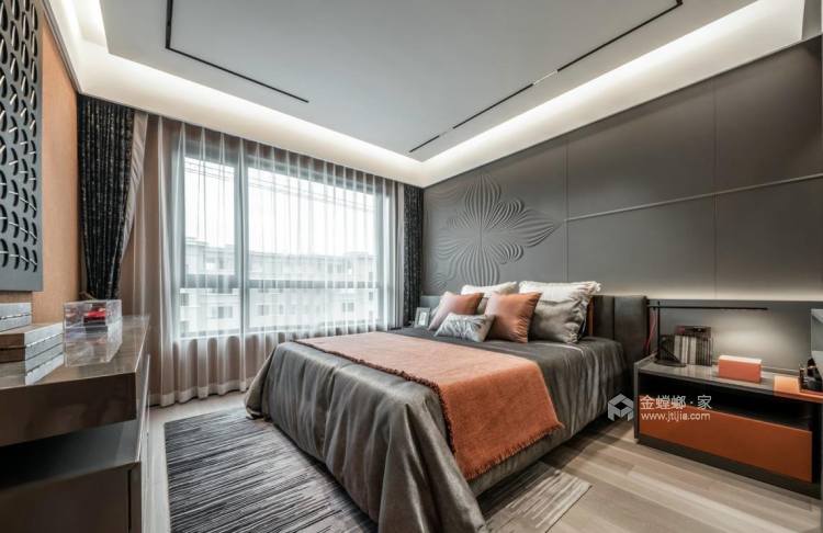 132平君悦湾现代风格-卧室效果图及设计说明