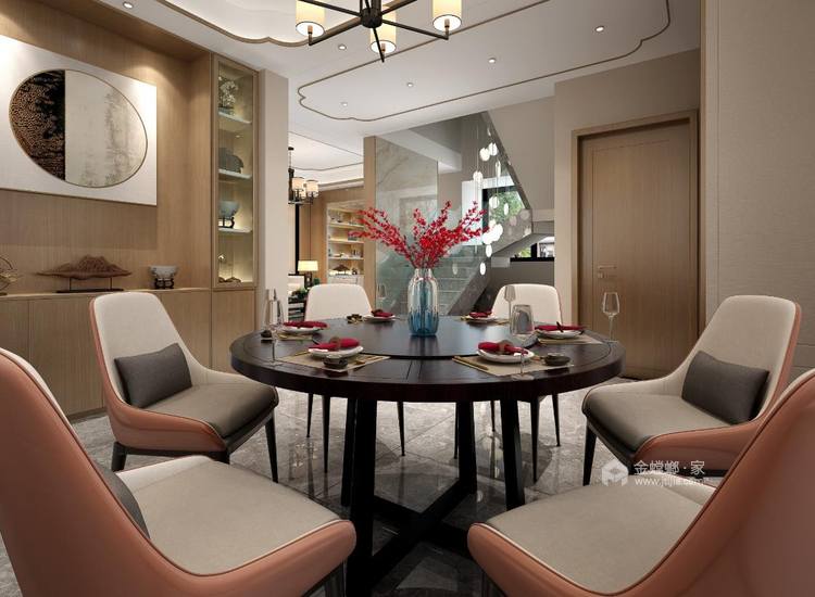 245平君悦湾现代风格-餐厅效果图及设计说明