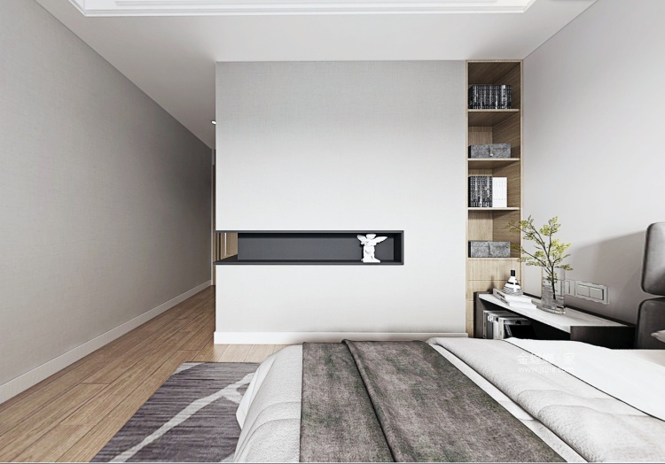 124平高科荣境现代风格-卧室效果图及设计说明