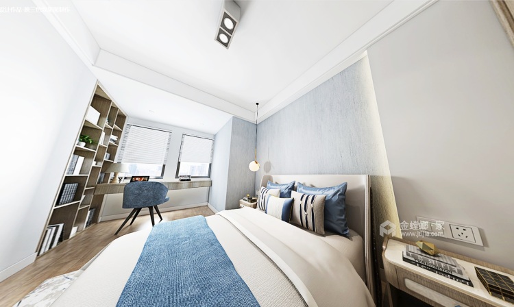 124平高科荣境现代风格-卧室效果图及设计说明