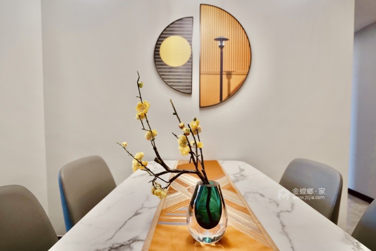 120平锦华星光苑现代风格-遇见热爱生活的家-餐厅效果图及设计说明