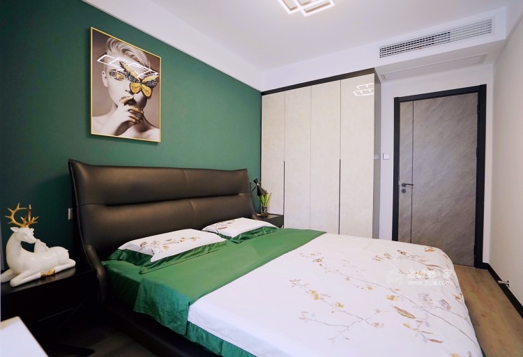 120平锦华星光苑现代风格-遇见热爱生活的家-卧室效果图及设计说明