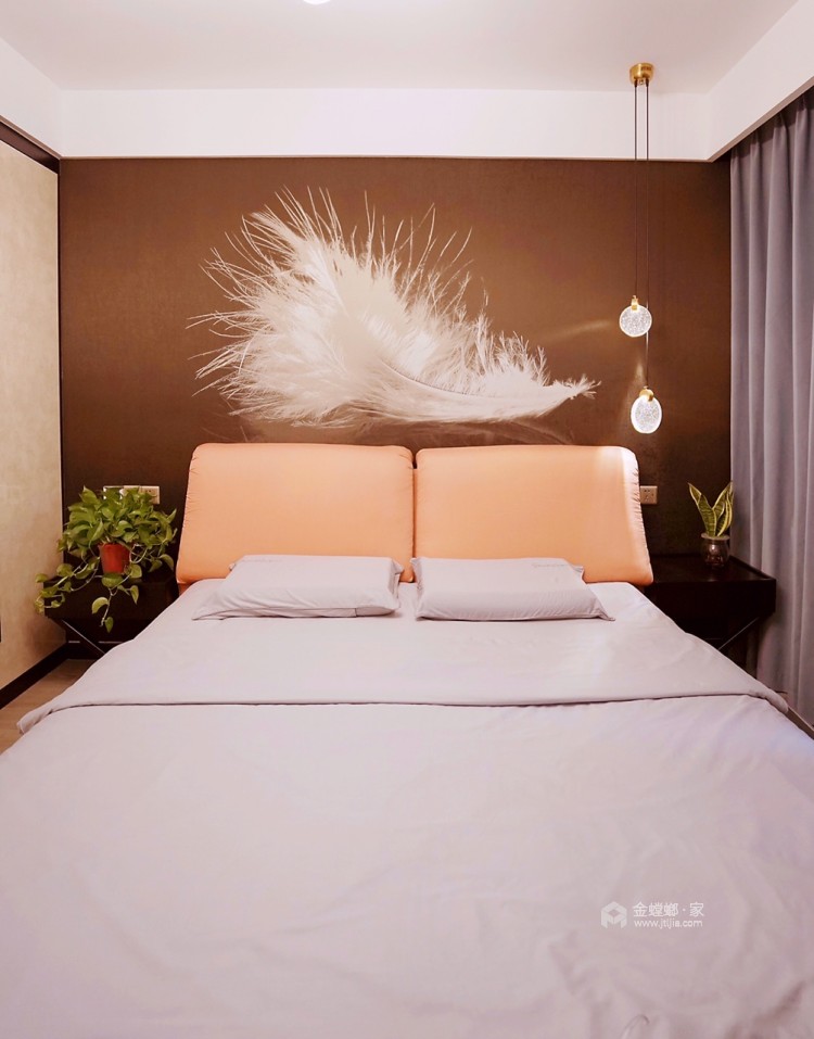 120平锦华星光苑现代风格-遇见热爱生活的家-卧室效果图及设计说明