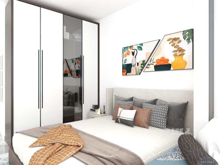 84平香澜坊简欧风格-简欧别具风格的家居环境-卧室效果图及设计说明