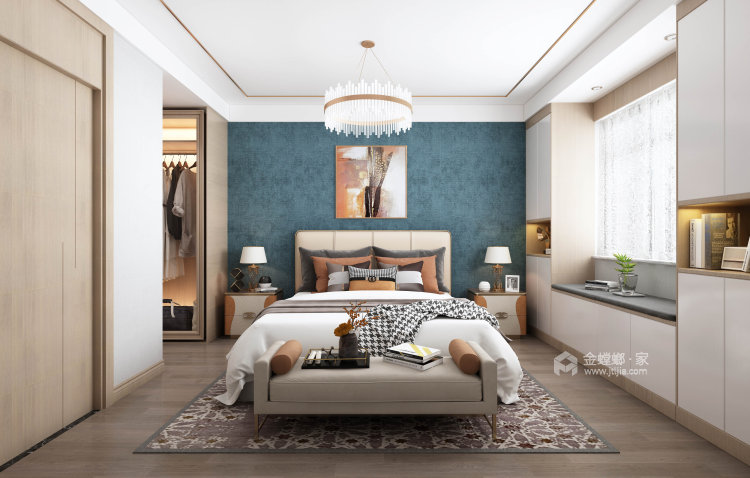 112平兰亭御城现代风格-卧室效果图及设计说明