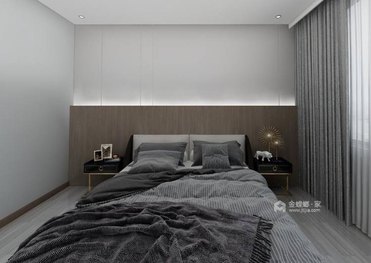 186平605公馆现代风格-卧室效果图及设计说明