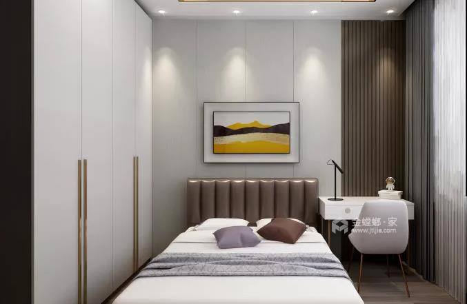 123平澜台府现代风格-卧室效果图及设计说明