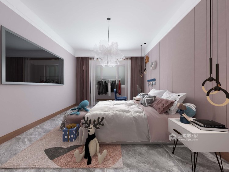 280平文景城中式风格-卧室效果图及设计说明