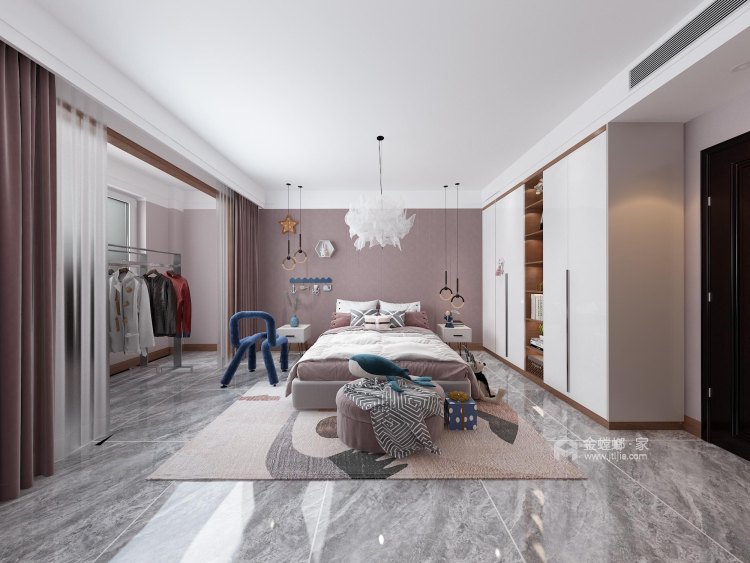 280平文景城中式风格-卧室效果图及设计说明
